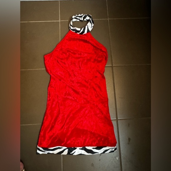 COSTUME RED HOT MAMA Sexy Women’s Halloween Size M Escort Pretty Woman Dress EUC - Picture 9 of 14
